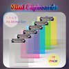 Better Office Products Mini Plastic Clipboards, Low Profile Clips, Asst'd Translucent Colors, A6 Memo Size, 53inx8in, 10PK 45299